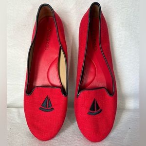 Talbots Embroidered Sailboat Loafers